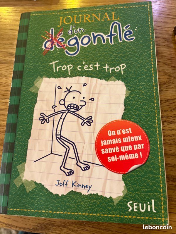 SUPER AFFAIRE Pour offrir pour pour soi état NEUF JOURNAL D’UN déGONFLE Trop c’est trop (image 2)