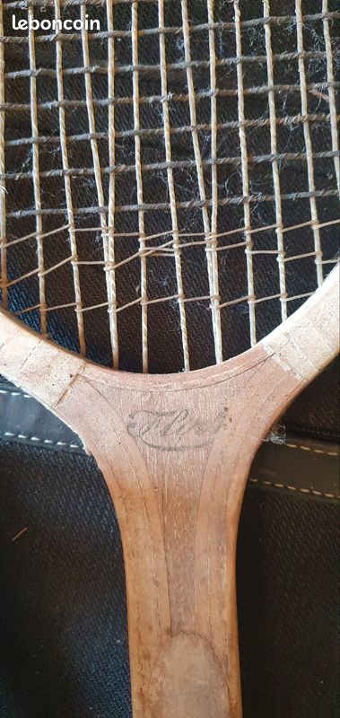 Ancienne raquette de tennis bois - Collection