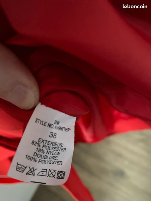 Trench-coat rouge pour femme (image 5)