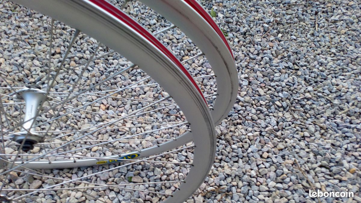 Paire De Roues Vélo Route Vintage - Jantes Mavic CXP10, Moyeux Shimano Exage, 700C