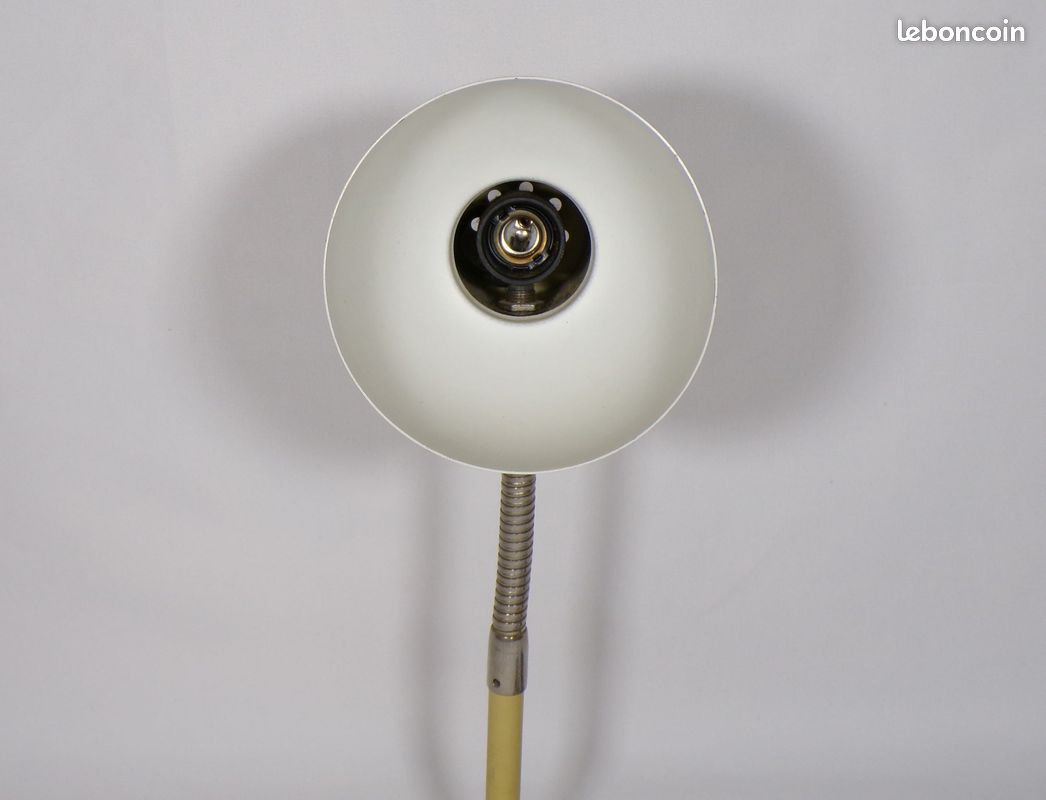 Lampe de bureau vintage années 70 flexible beige (image 5)