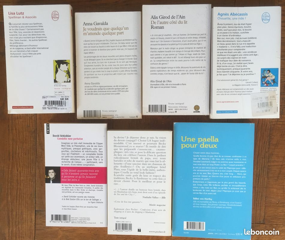 Lot 7 livres "Comédies" (Gavalda, Kinsella...) (image 2)