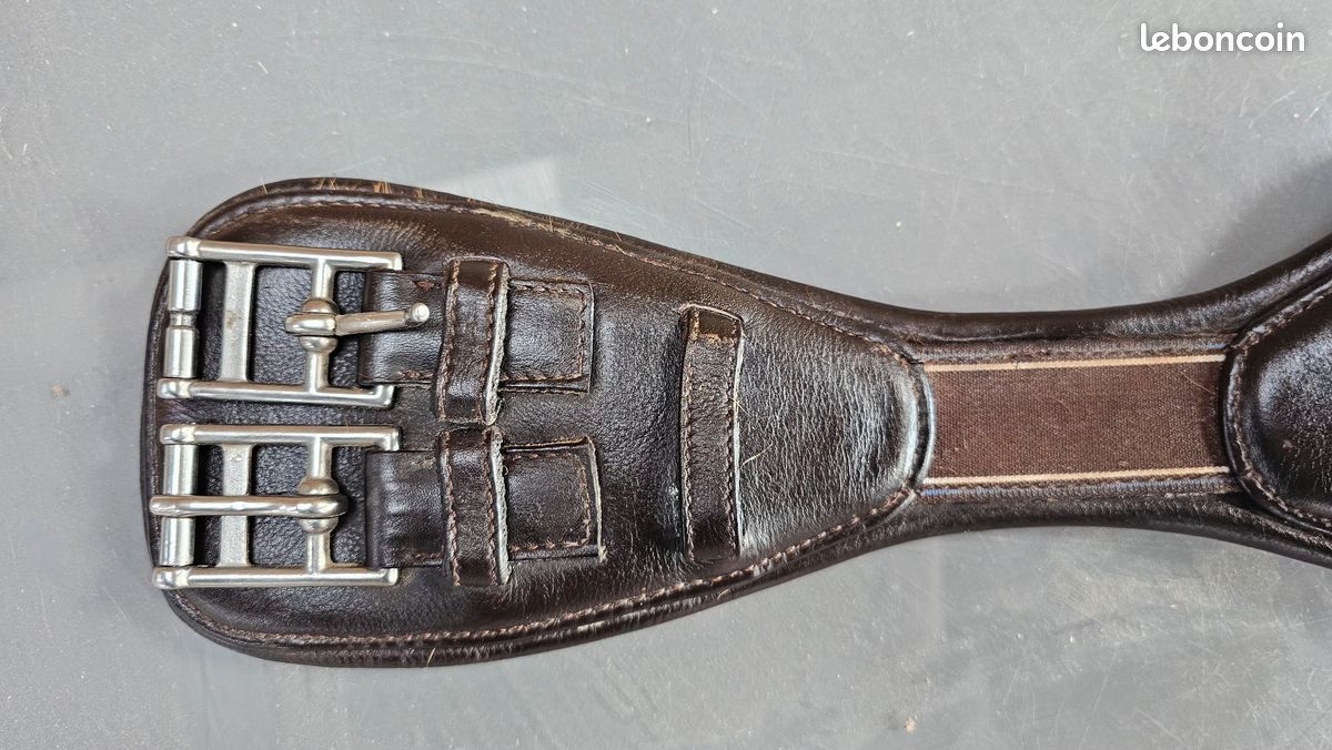 Sangles à éperon Showman Avec Nœud Celtique - Taille Argentine, Cuir De