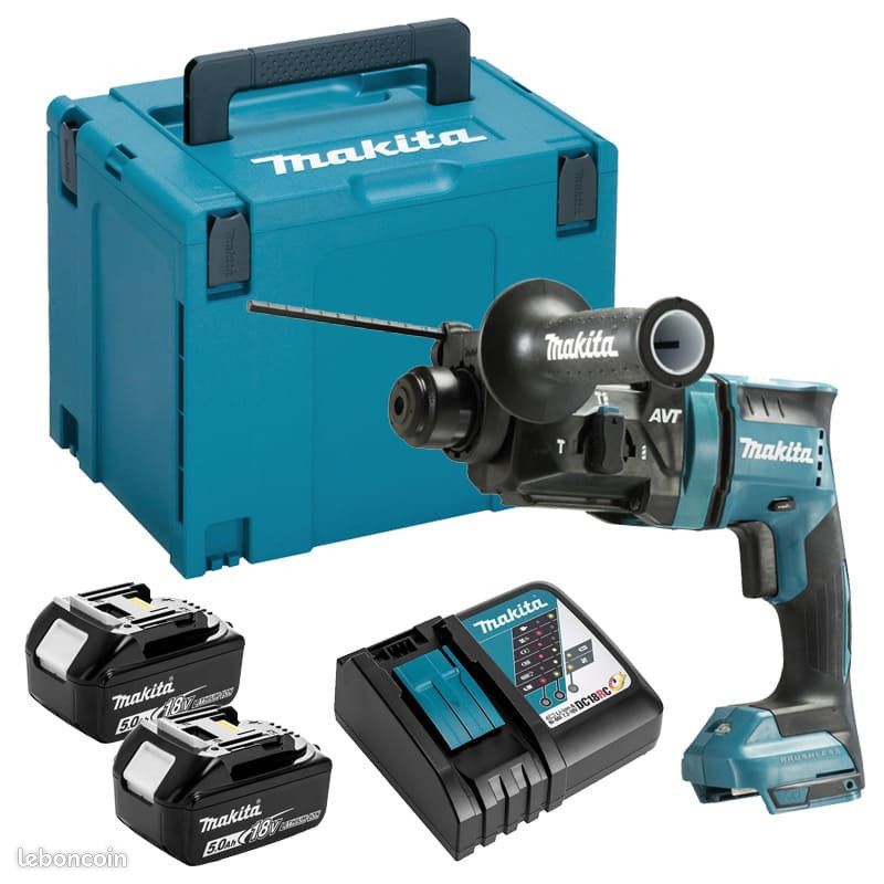 Perfo-burineur SDS-Plus 18V LXT 1,7 J (2x5,0 Ah) en MAKPAC - MAKITA DHR182RTJ (image 1)