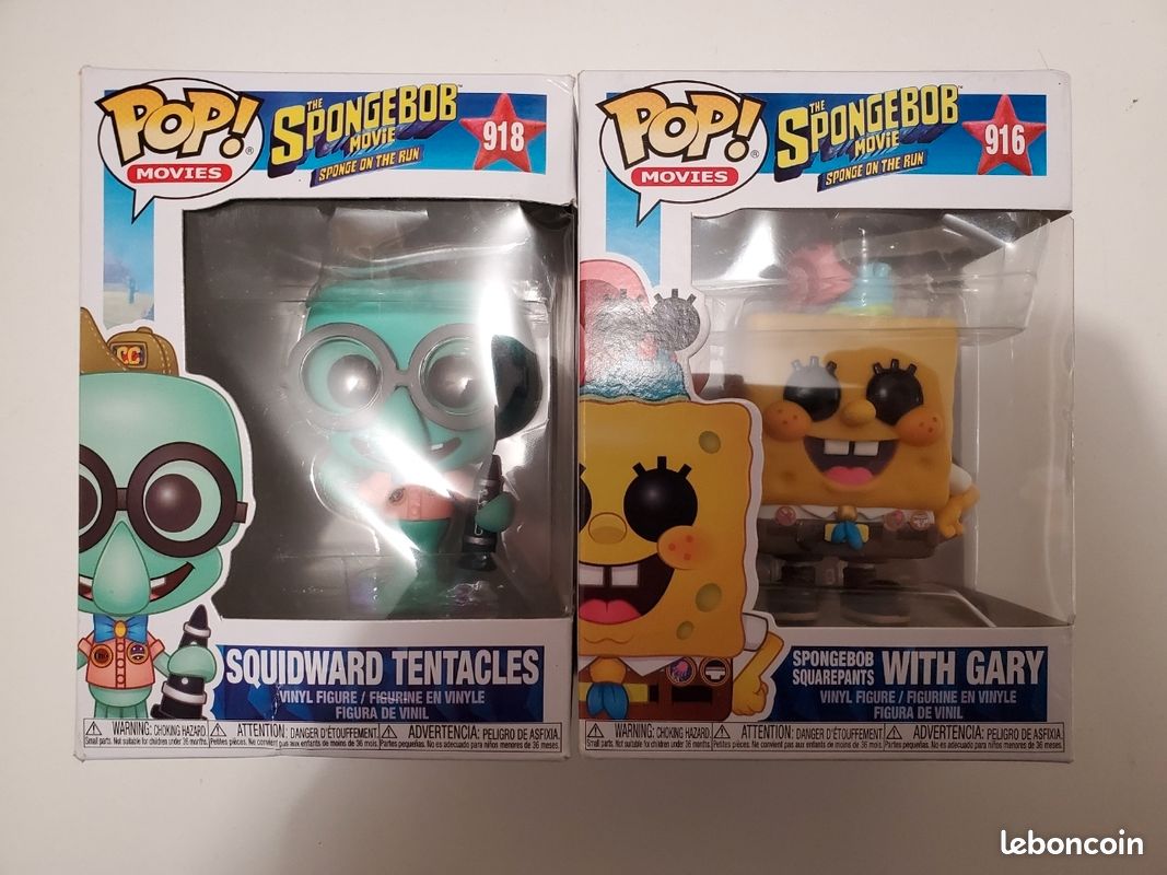 Funko Pop Bob l'Éponge – SpongeBob Carlo (#916 et #918) Jeux