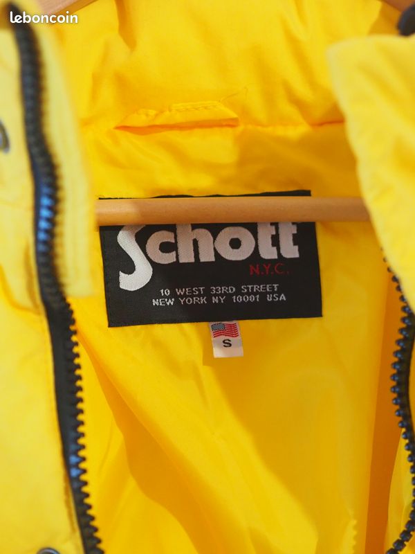Doudoune Schott jaune canari S (image 7)