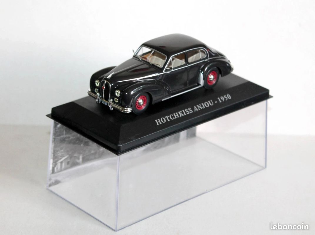 Miniature Hotchkiss Anjou 1952 - CCC 1/43 - Résine Bleue - Collection Française