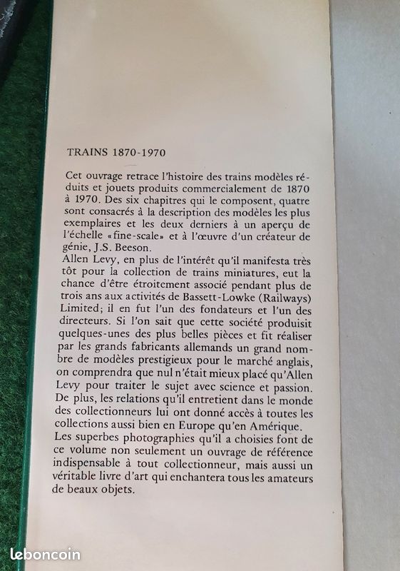 Trains 1870-1970 . Modèles réduits et jouets (image 2)