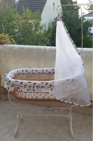 Test : waldin lit cododo berceau bois blanc laqué