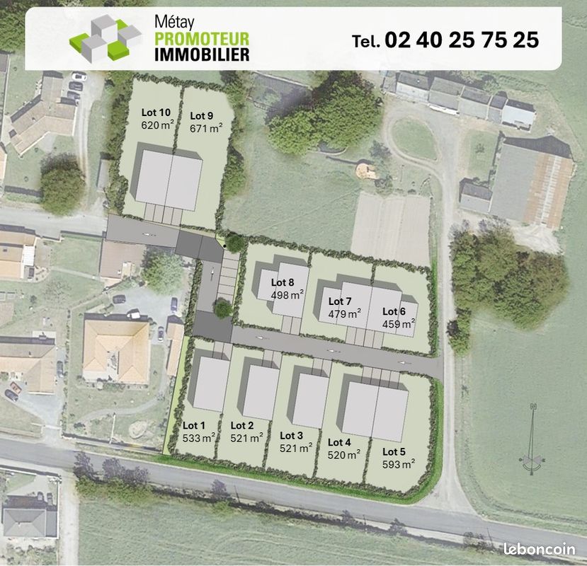 Terrain 458 m² · à Ligné · 458 m² · 100 000 €