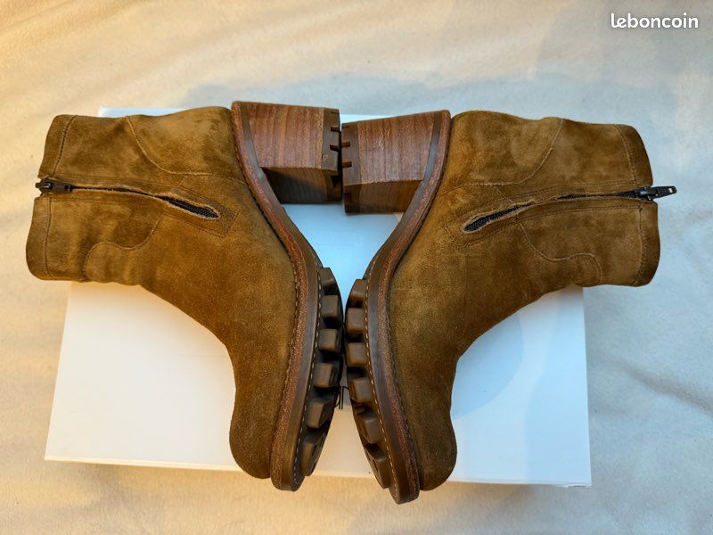 Bottines Vintage FREE LANCE Pointues Taille 36 - Cuir Vernis Rouge - Talon Très Haut