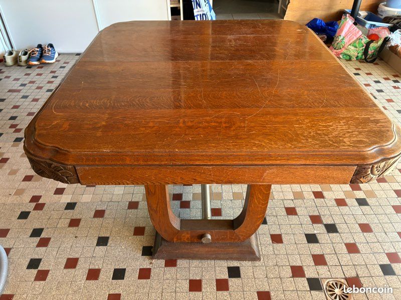 Mobilier table extensible 114cms x105 largeur,déplié 167x105 ,ht 71 (image 3)