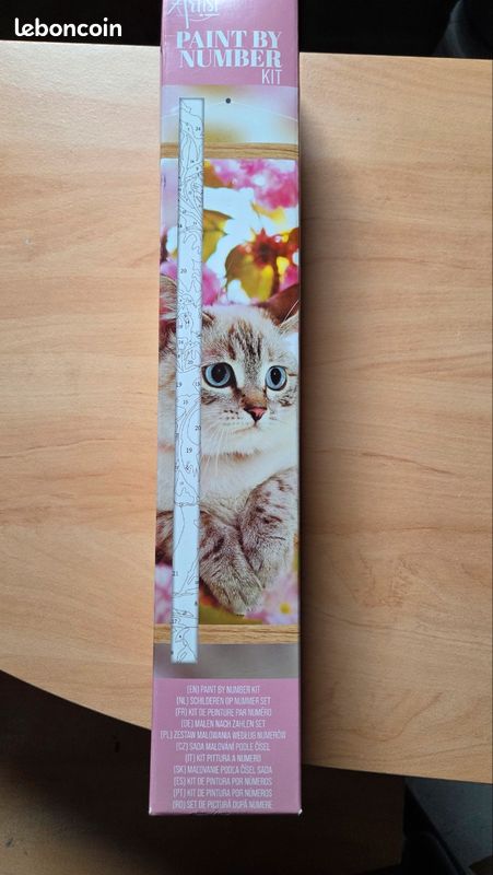 Neuf kit de peinture par numéro chat (image 1)