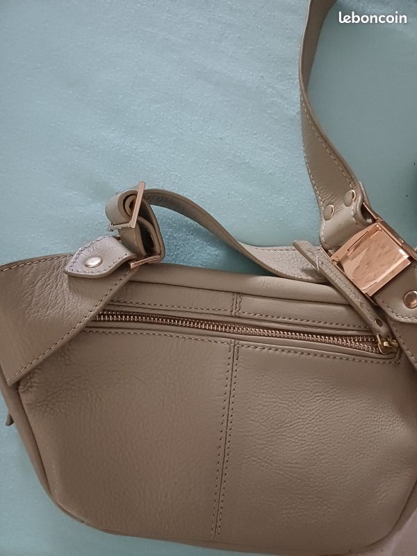Sac banane cuir paul Marius vert clair (image 4)