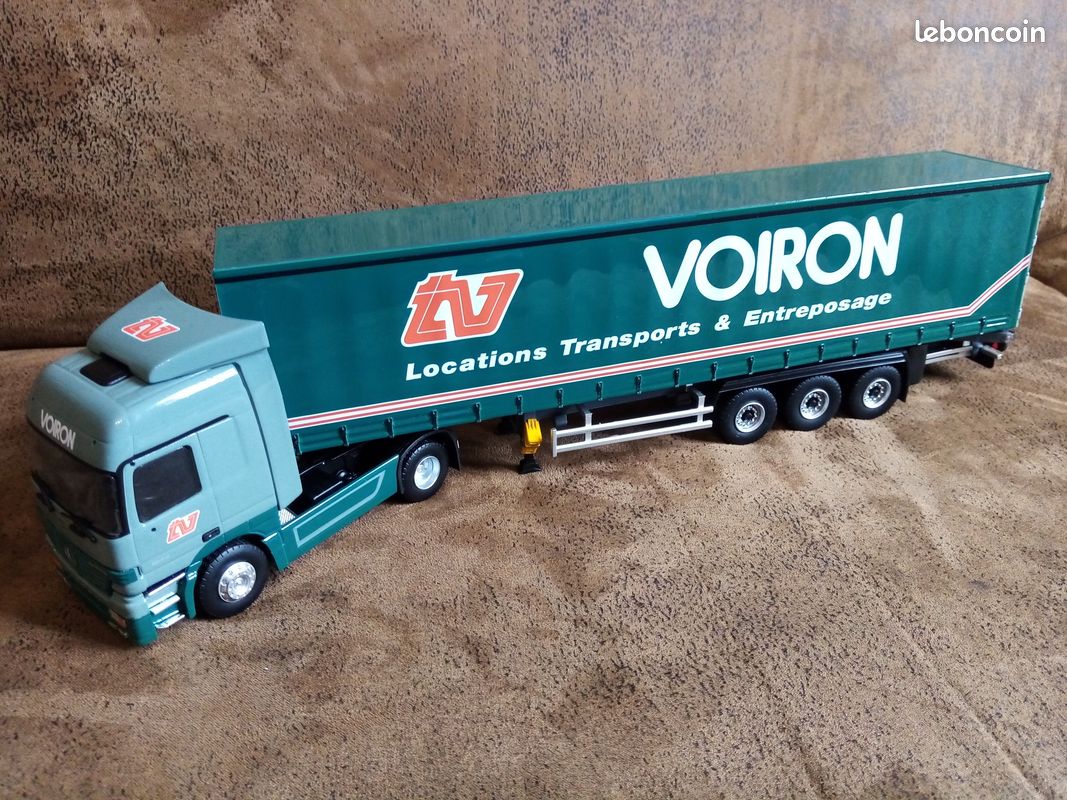 Camion Mercedes Actros TPS Perrier - Eligor 1/43 - Vert Miniature Collection