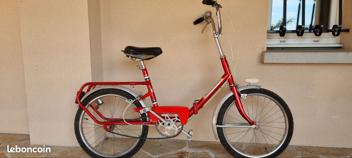 Vélo enfant pliant Motobecane vintage rouge (image 1)