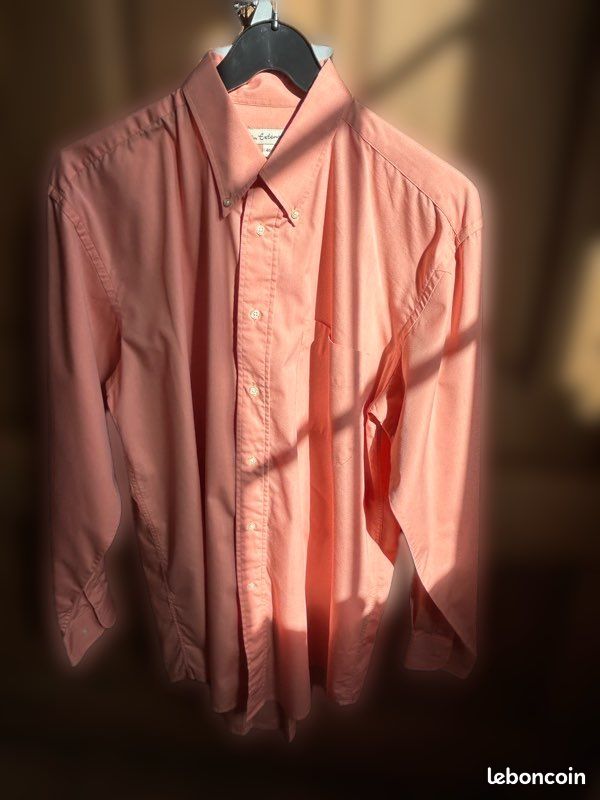 Chemise Huk Homme Kona Imprimé Manches Courtes, Fresh Salmon, XXL, Neuve Avec étiquette