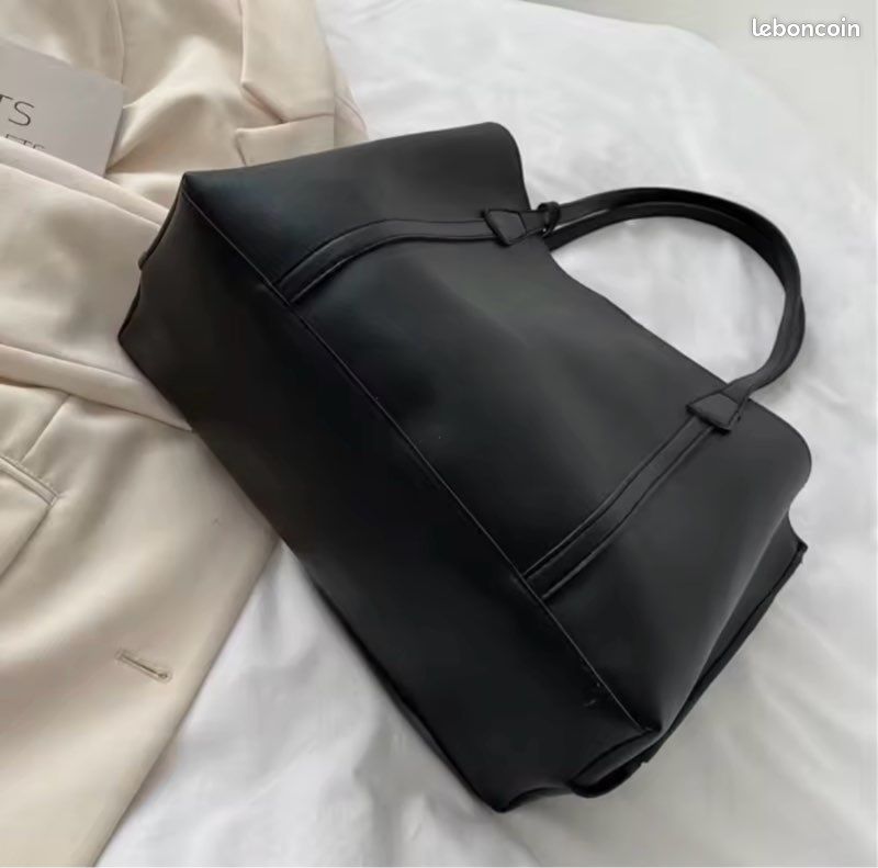 Breloque De Sac à Main - Cygne En Cuir Fait Main - Noir - Accessoire Mode