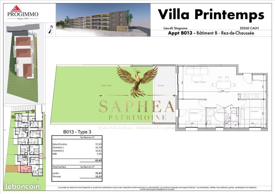 Appartement 3 pièces 66 m² · à Calvi · 66 m² · 450 000 €