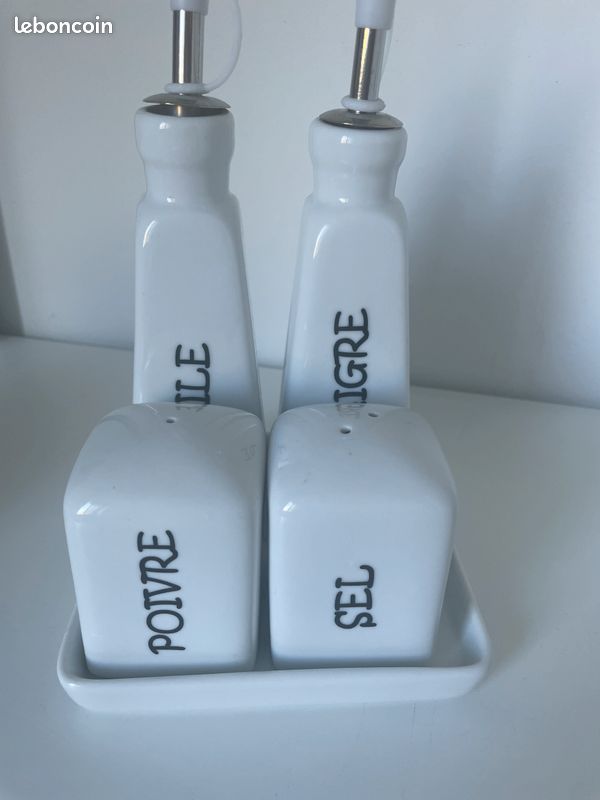 Set huilier vinaigrier sel poivre (image 1)