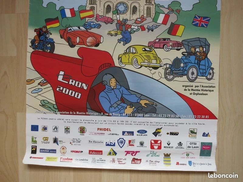 Affiche carte des vins de Bourgogne - La Majorette à Moustache