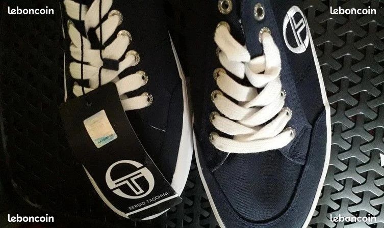 Paire de chaussures Sergio Tacchini marine chaussures toile Tige textile bleu / blanc / rouge Doublure et semelle intérieure textile Semelle extérieure caoutchouc neuf avec étiquette (image 5)