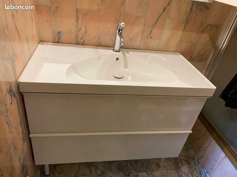 Meuble salle de bain + miroir (image 1)