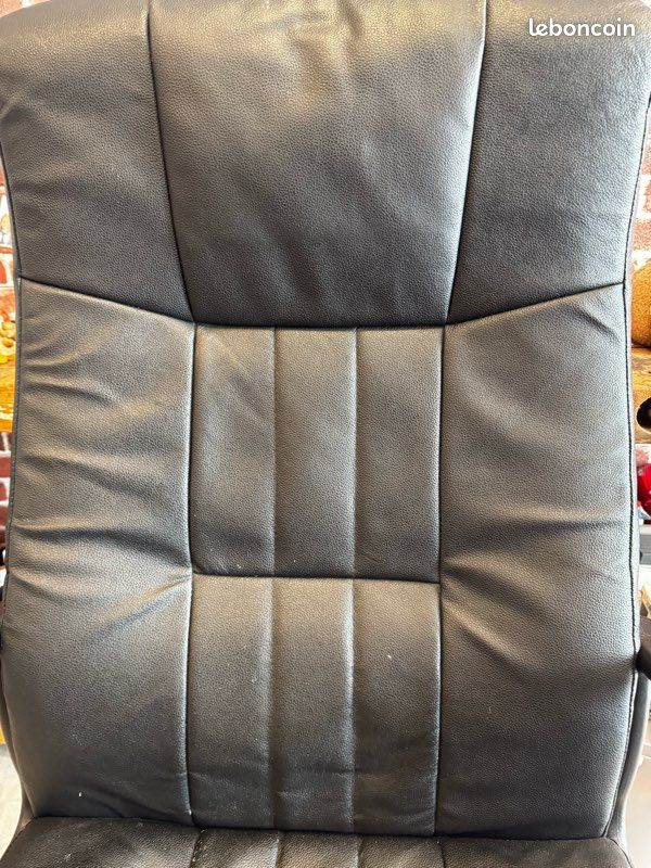 Chaise de bureau cuir (image 2)