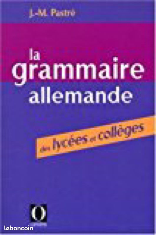 Livre de grammaire allemande (image 1)