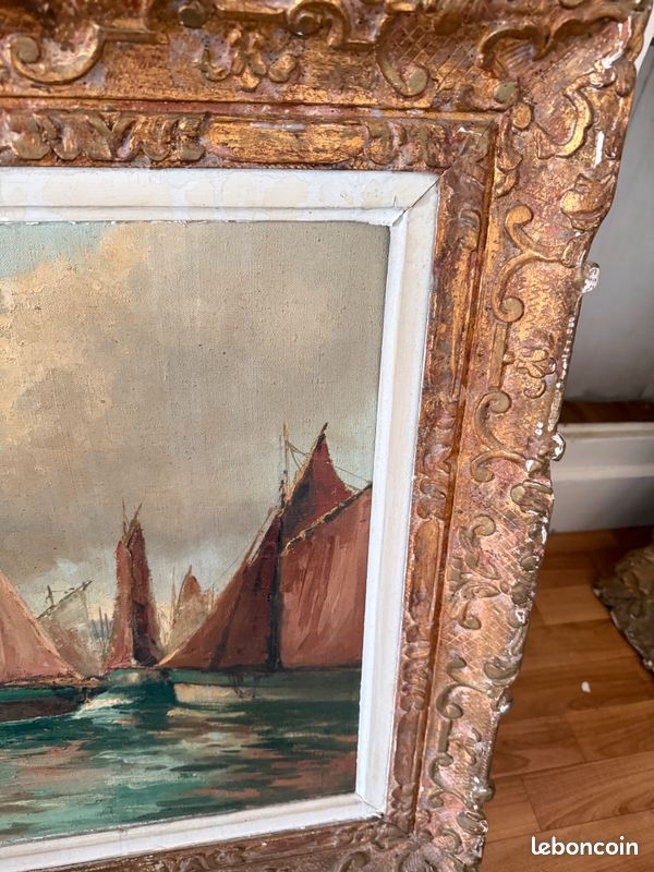 Aquarelle Originale 1874 - Littoral D'Ostende, Belgique - Grand Tour - XIXème
