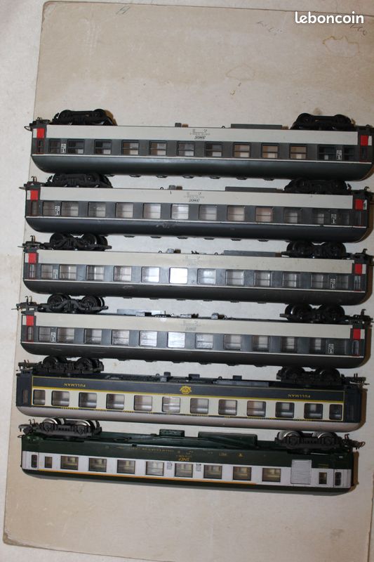 Train Lima lot de 6 voitures divers, Corails, Ciwl, Uic (image 1)