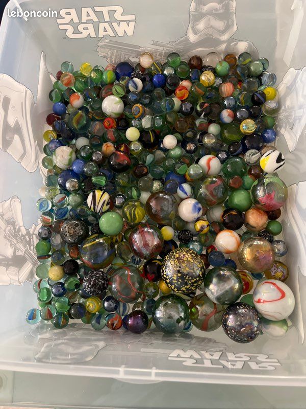 Gros Lot De billes anciennes Presque 2 Kg Billes Boulet Ancien Rare