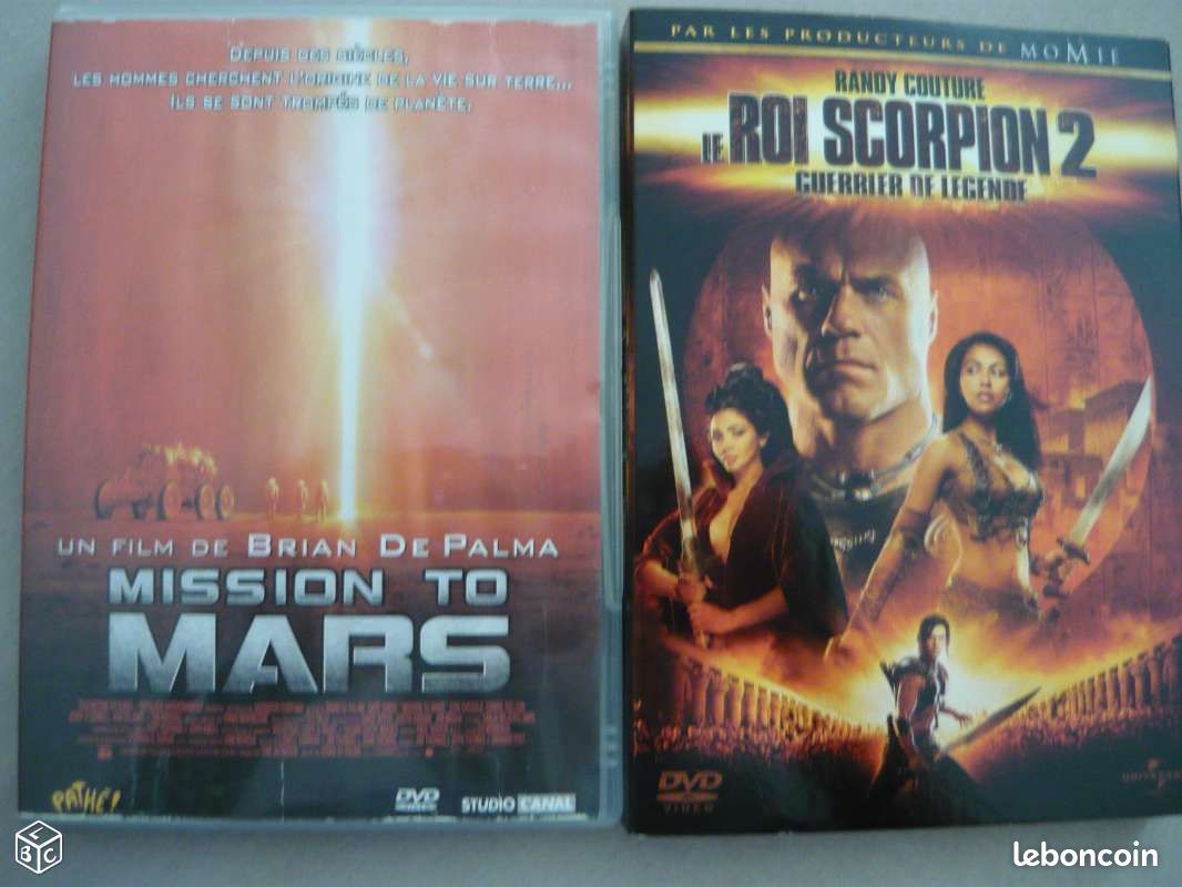 Dvd missions to mars, roi scorpion 2 lot prix 3 (image 1)