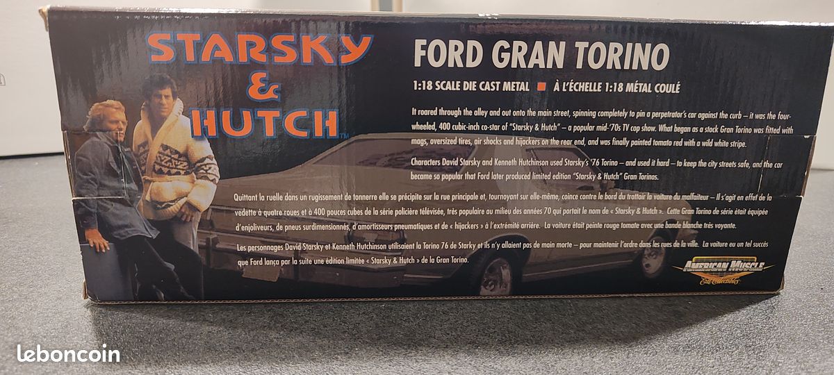 Ford Gran Torino Starsky & Hutch – RC2 1/18 – N°36621 – Occasion Jamais Montée