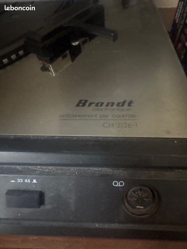 Platine Vinyle Brandt RP1 – Entraînement Direct – 33/45 Tours – Bon état