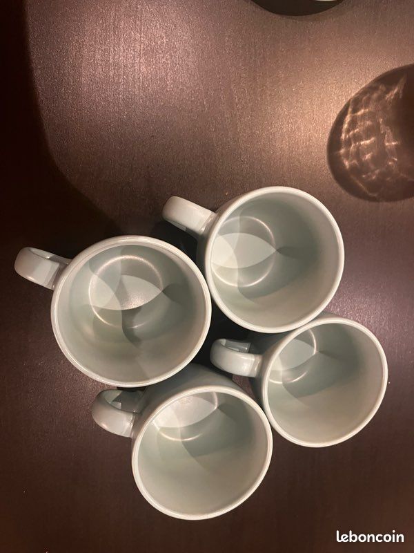Lot de 4 tasses avec sous tasses IKEA (image 5)