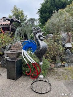Statues animales métal recyclé XXL – Art industriel jardin / déco unique (image 3)