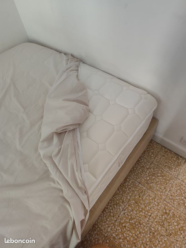 Matelas ressorts 140x190 + sommier offert (image 7)