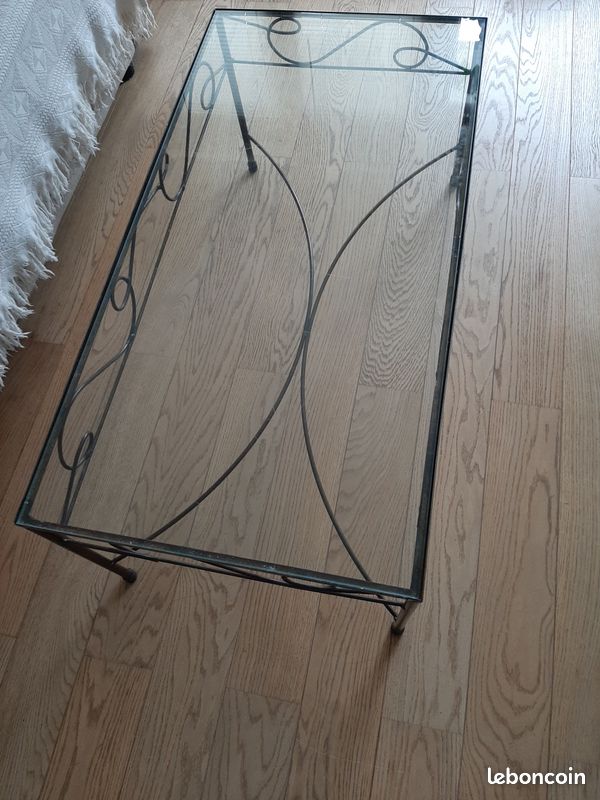 Table basse en fer forge (image 2)