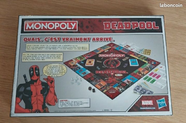 Jeu NEUF Monopoly edition Deadpool Marvel version française (image 2)