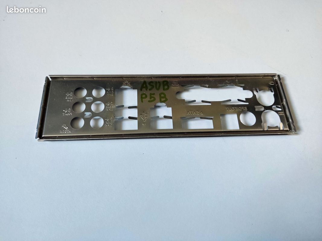 Plaque Arrière I/O Shield En PLA Pour Carte Mère ASUS P5PE-VM – Occasion