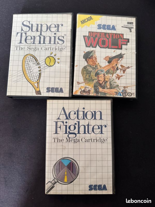 Jeu Rétro Action Fighter Pour Sega - Complet Avec Notice - Bon état