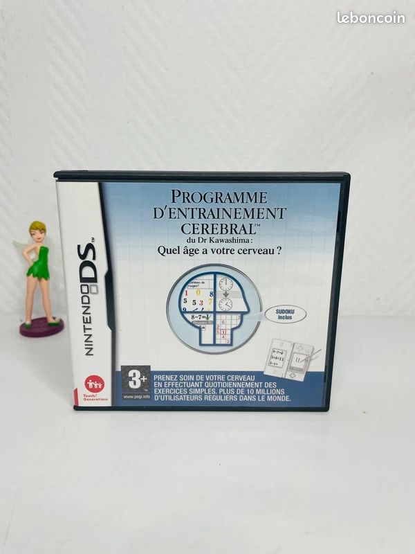 Programme d’Entraînement Cérébral du Dr Kawashima Nintendo DS – Jeu Original – Mémoire & Réflexion (image 1)