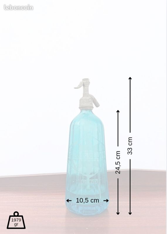 Siphon vintage bleu azur - Brasseries de la Meuse (image 5)