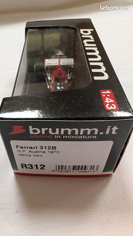 Modèle Réduit Ferrari F1 1:43 - Brumm #12 Gagnant GP Autriche 1970, Jacky Ickx