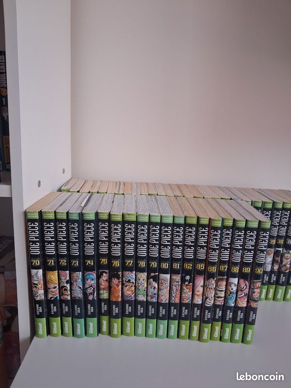 Manga One Piece lot de 46 tome tome 1 à 15 + 21 26 27 28 31 à 36 + 38 62 et 70 à 90 sans le 83 et 84 (image 6)