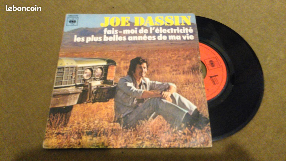 Joe Dassin – Fais-Moi De L'Electricité / Les Plus Belles Années De Ma Vie - vinyl 45T - CBS 2079 (image 1)