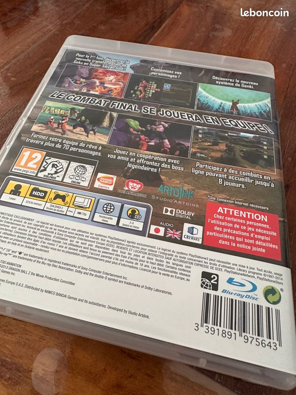 Ps3 dragon ball z battle of z comme neuf (image 3)