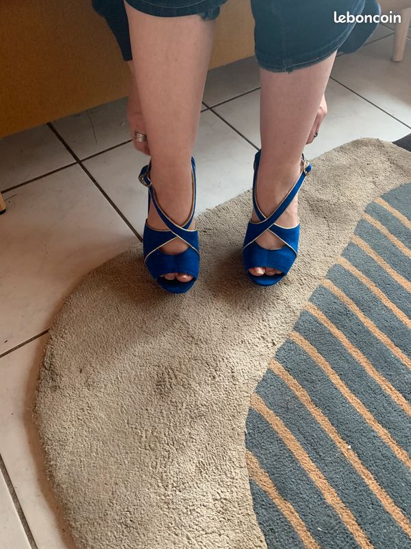 Escarpins Bleus Mim Shoes - Pointure 40 (image 9)