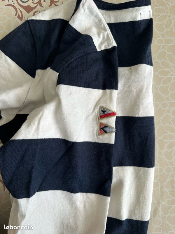 Pull marinière doux en coton, Taille M, Terre de Marins (image 9)